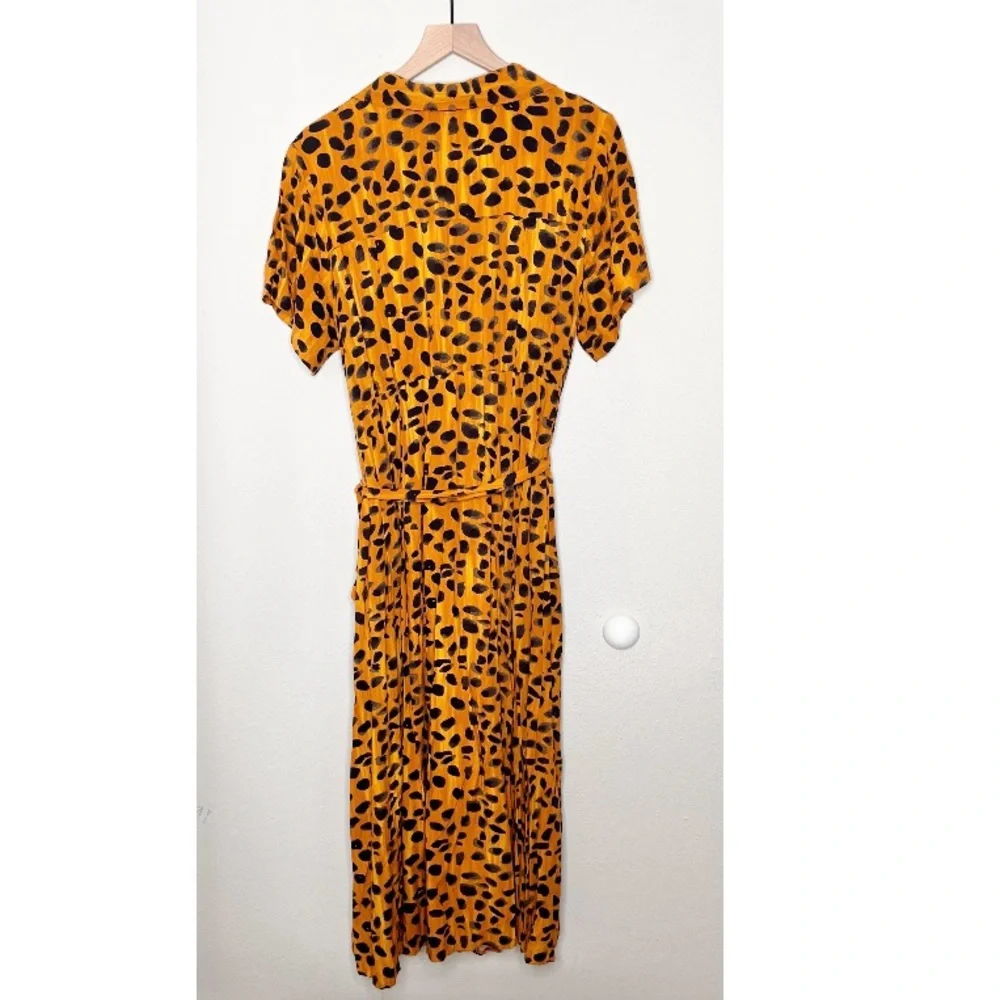 ANTHROPOLOGIE Porridge Vianne Maxi Women's Dress Size 16W Cheetah Leopard Print - Picture 6 of 14